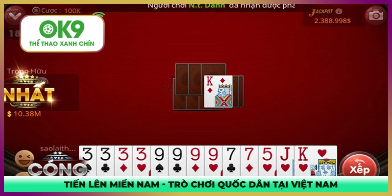 Tiến lên miền nam là trò chơi quốc dân tại Việt Nam